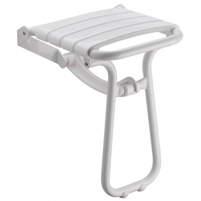 SIEGE DE DOUCHE ALU BLANC ASSISE L364